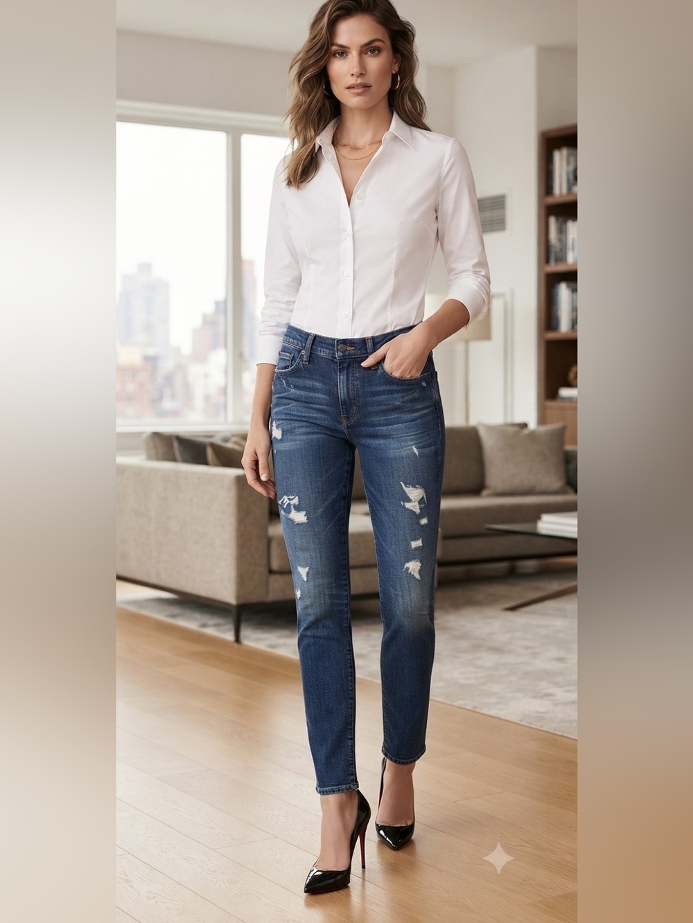 joe's massimo distressed straight leg jeans